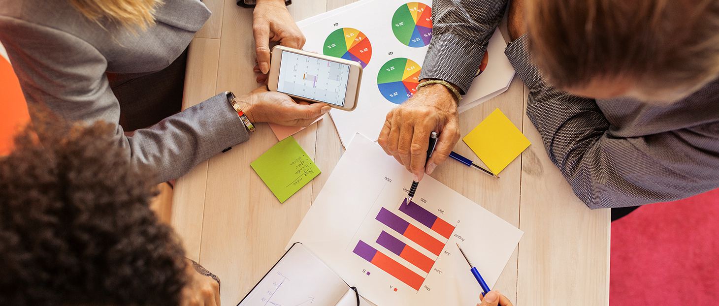 Team collaborating on a digital marketing growth strategy